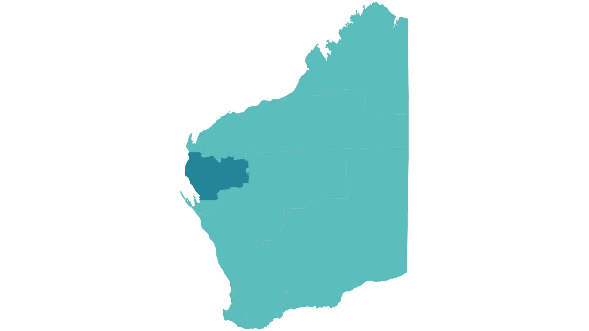 A map highlighting the Carnarvon and Gascoyne Junction areas