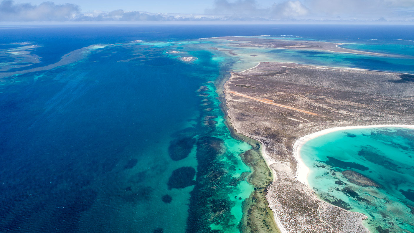 View of abrolhos islands