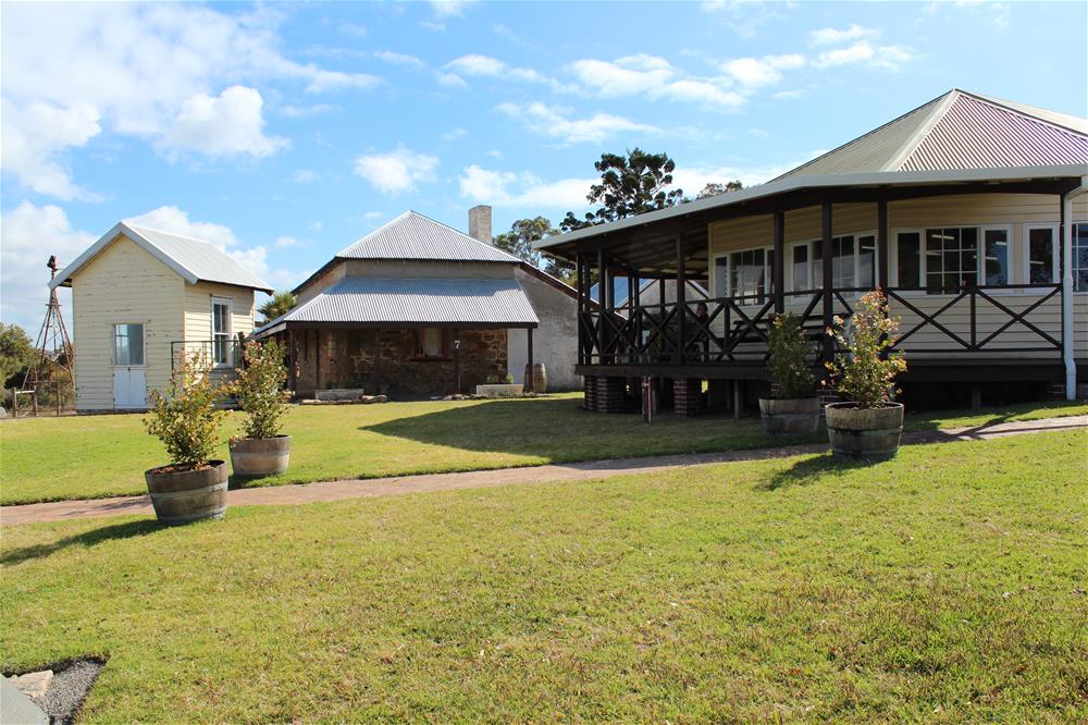 Dining room from the outside showing the grassed area