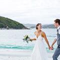 Married couple on the private beach