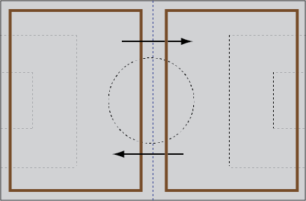 Football under 10 and 11 field